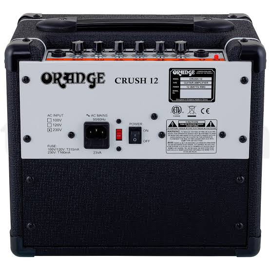 Amplificador Orange Crush12 para guitarra eléctrica.