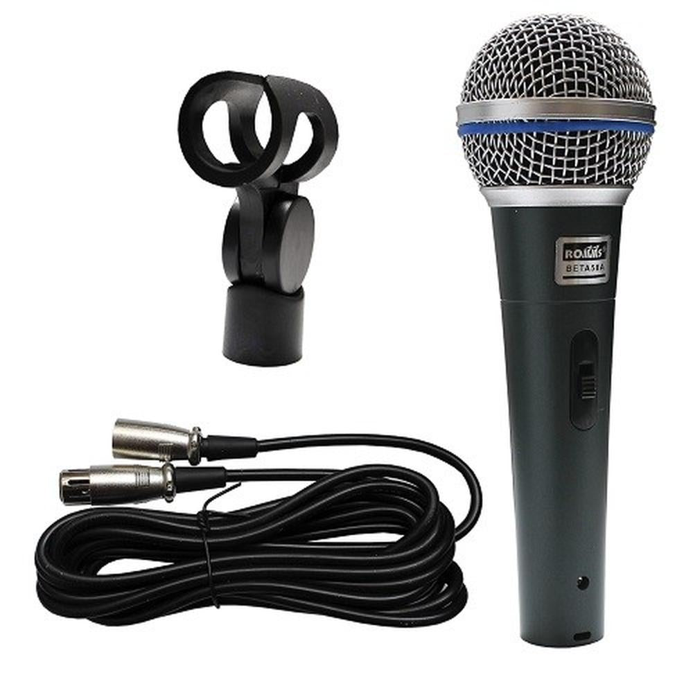 Micrófono Profesional Dinámico Romms MC-58A.