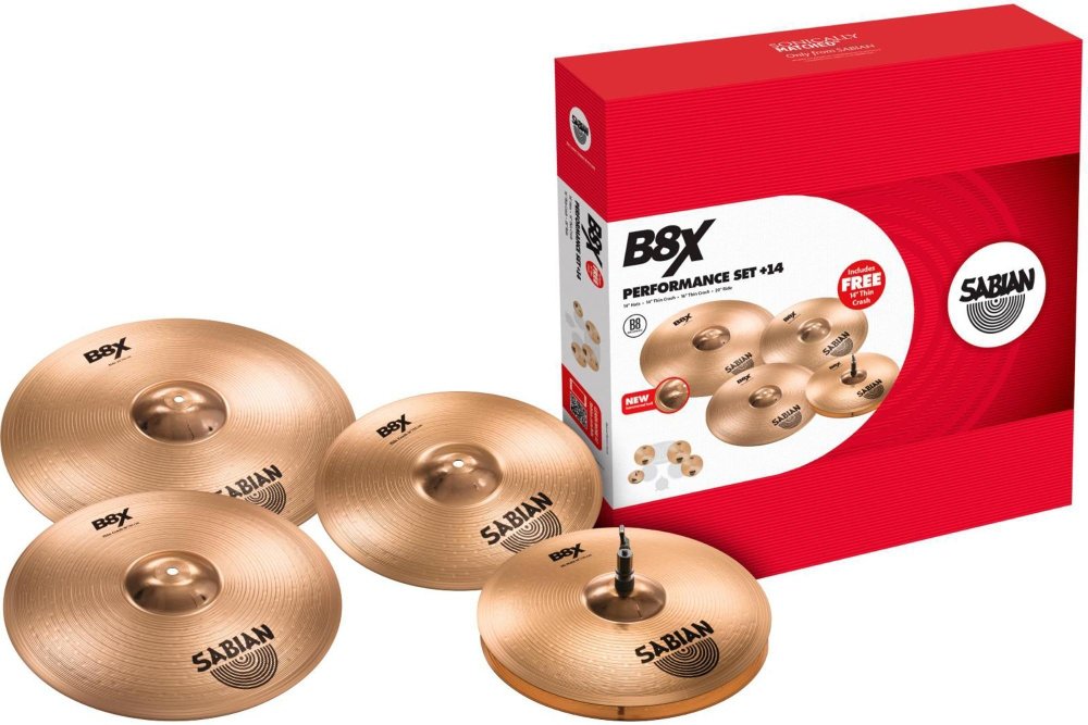 Juego de Platillos Sabian B8X (14"HH-16"CR-20"RD-18”thinCR)