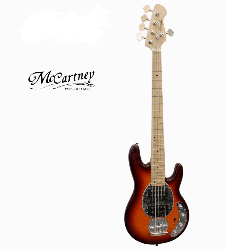Bajo Electrico Mccartney 5 cuerdas Activo Tipo Musicman