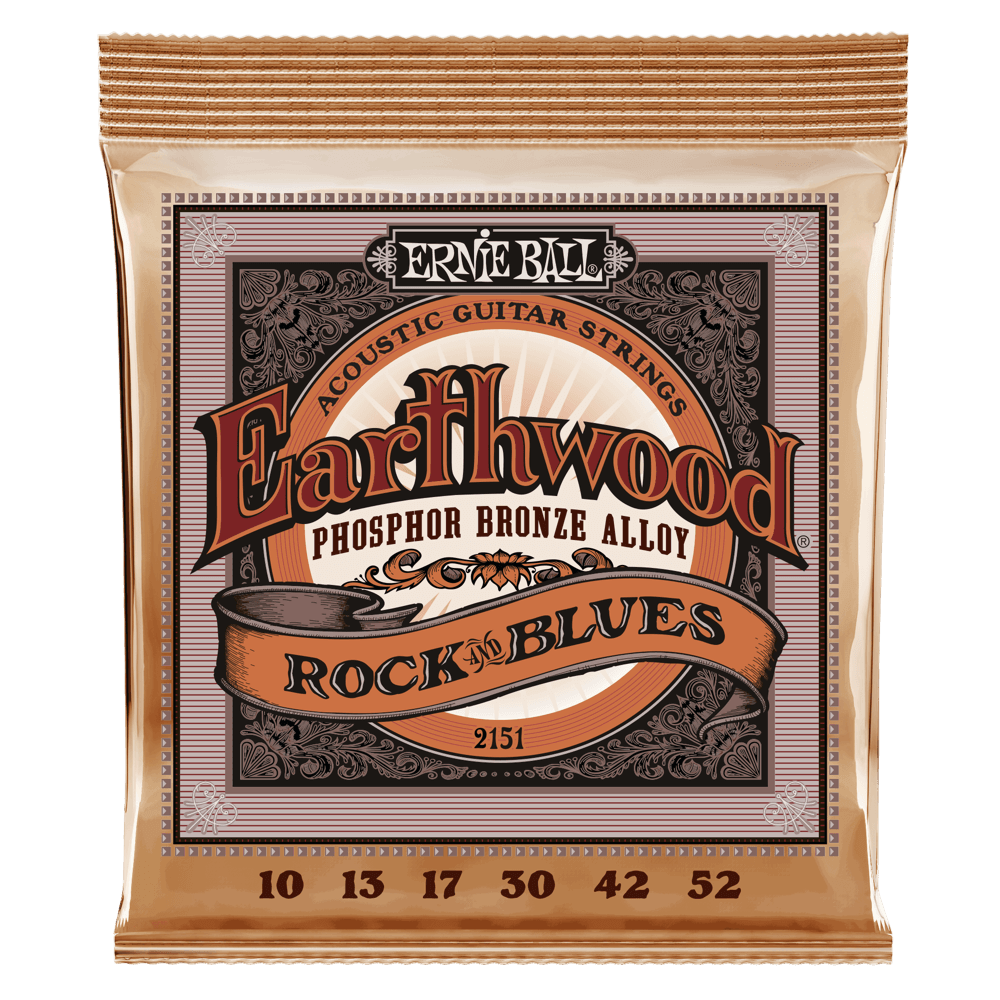 Juego de Cuerdas Ernie Ball EarthWood Phosphor Bronze Rock&Blues 2151