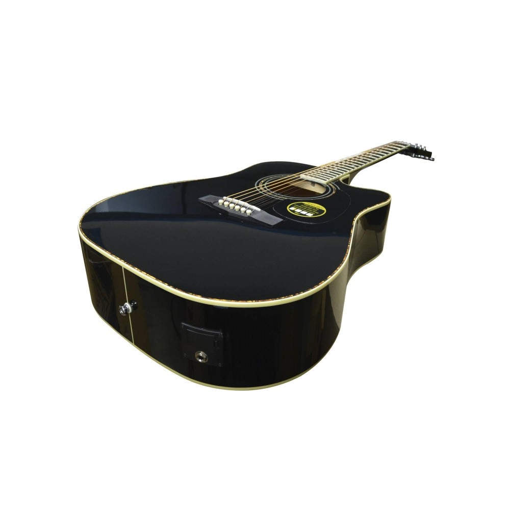 Guitarra Electroacustica estilo Texana Cort AD880CE-BK.