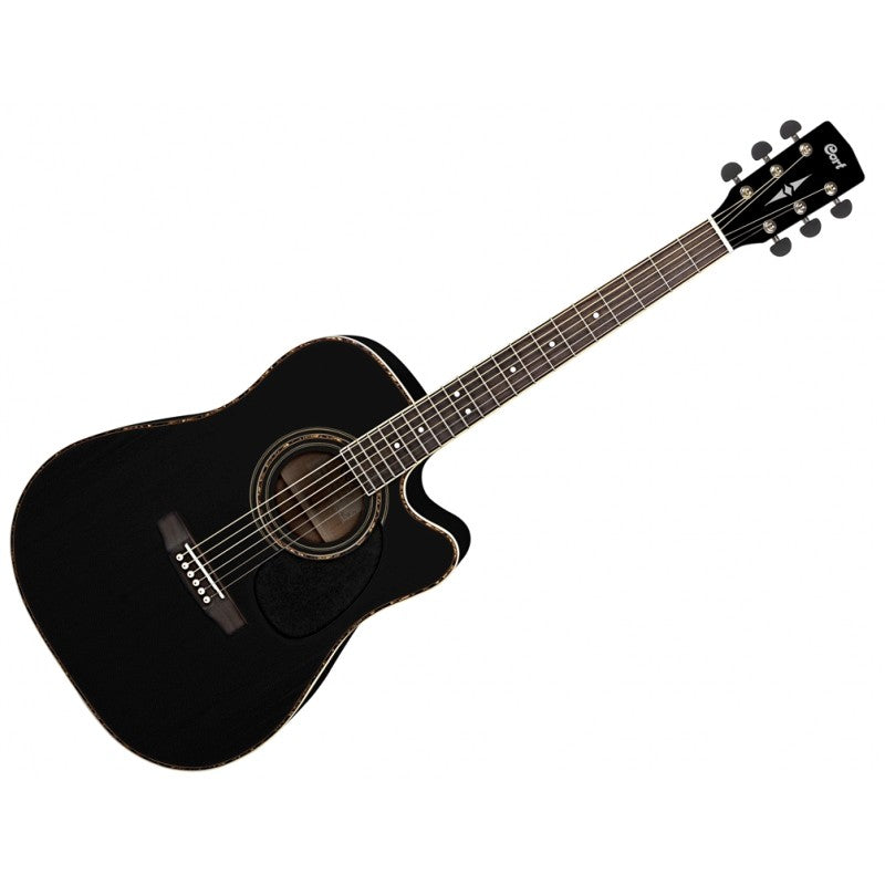 Guitarra Electroacustica estilo Texana Cort AD880CE-BK.