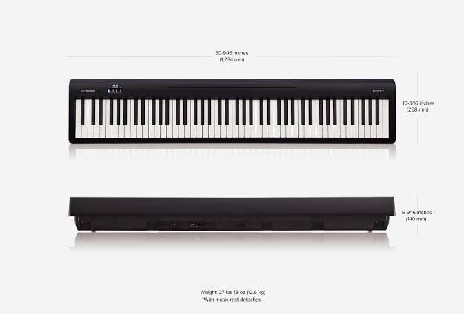 Piano Digital Roland FP10 Bluetooth 88 teclas.