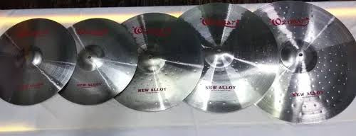 Juego de platillos Ozimar 14”hh-16”cr-18”cr ride-20”ride.