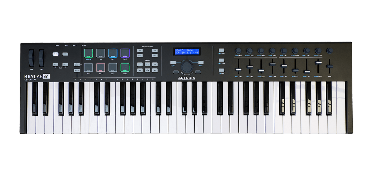 Controlador Arturia Keylab Essential 61 midi-usb.