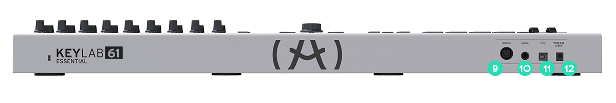 Controlador Arturia Keylab Essential 61 midi-usb.