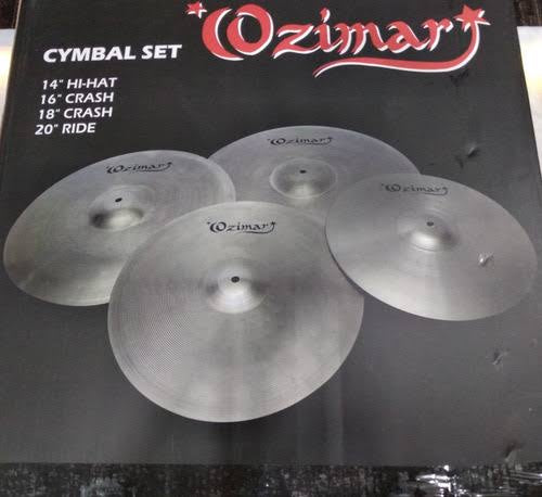 Juego de platillos Ozimar 14”hh-16”cr-18”cr ride-20”ride.