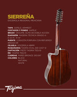 Docerola Electroacústica Tagima Sierreña con Bridge Doctor.