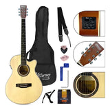 Guitarra electroacústica Mccartney QAG40 con accesorios