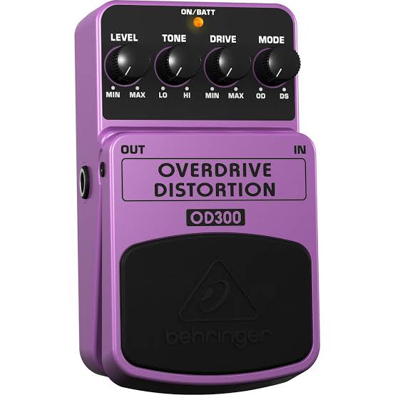 Pedal Behringer OD300 para guitarra eléctrica.
