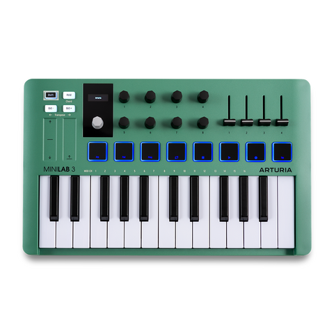 Controlador Arturia Minilab3 MIDI-usb 25 teclas.