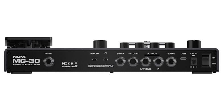 Procesador efectos guitarra eléctrica Nux MG-30.