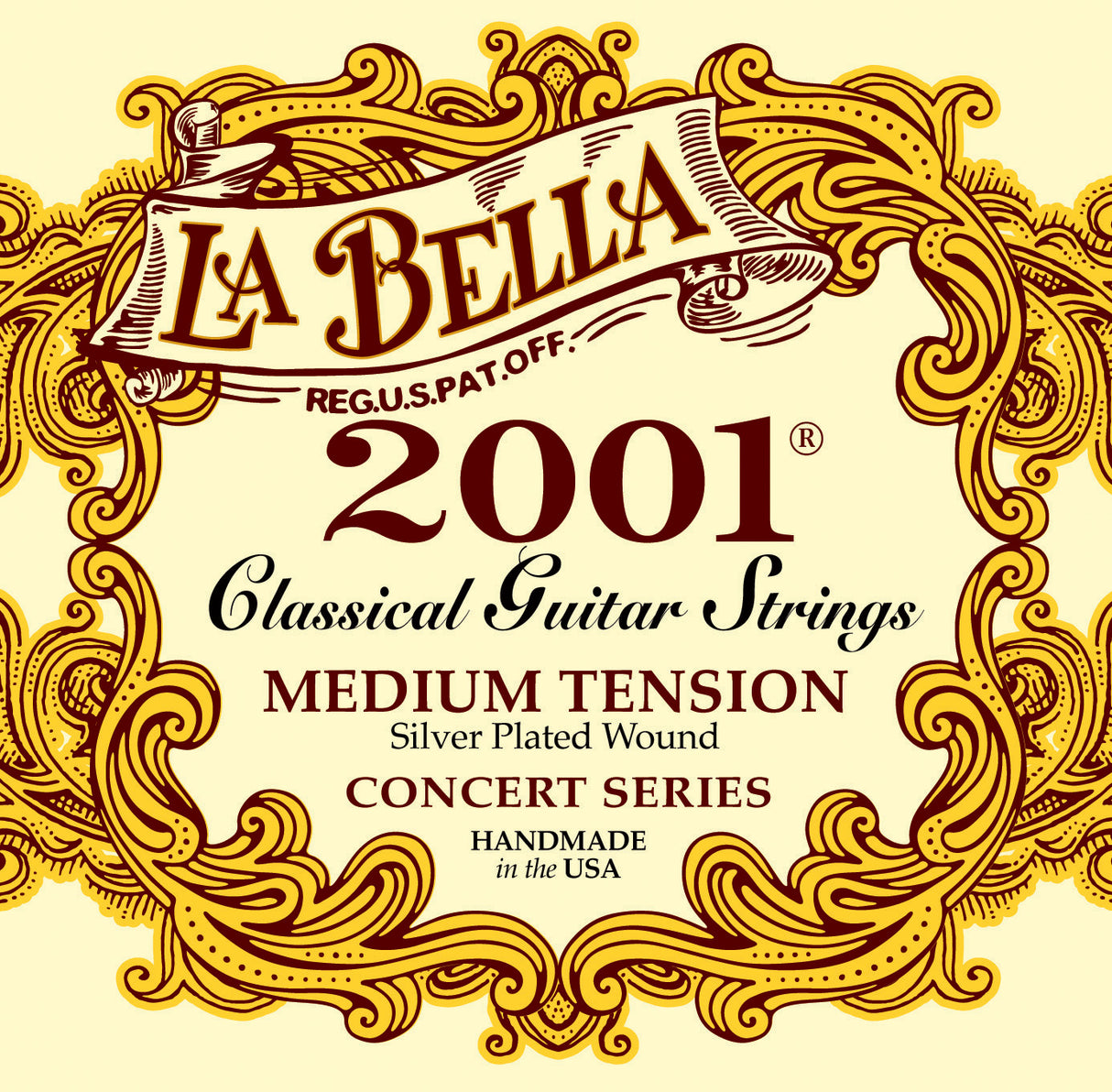 Juego de Cuerdas La Bella 2001 Concert Series Nylon Medium